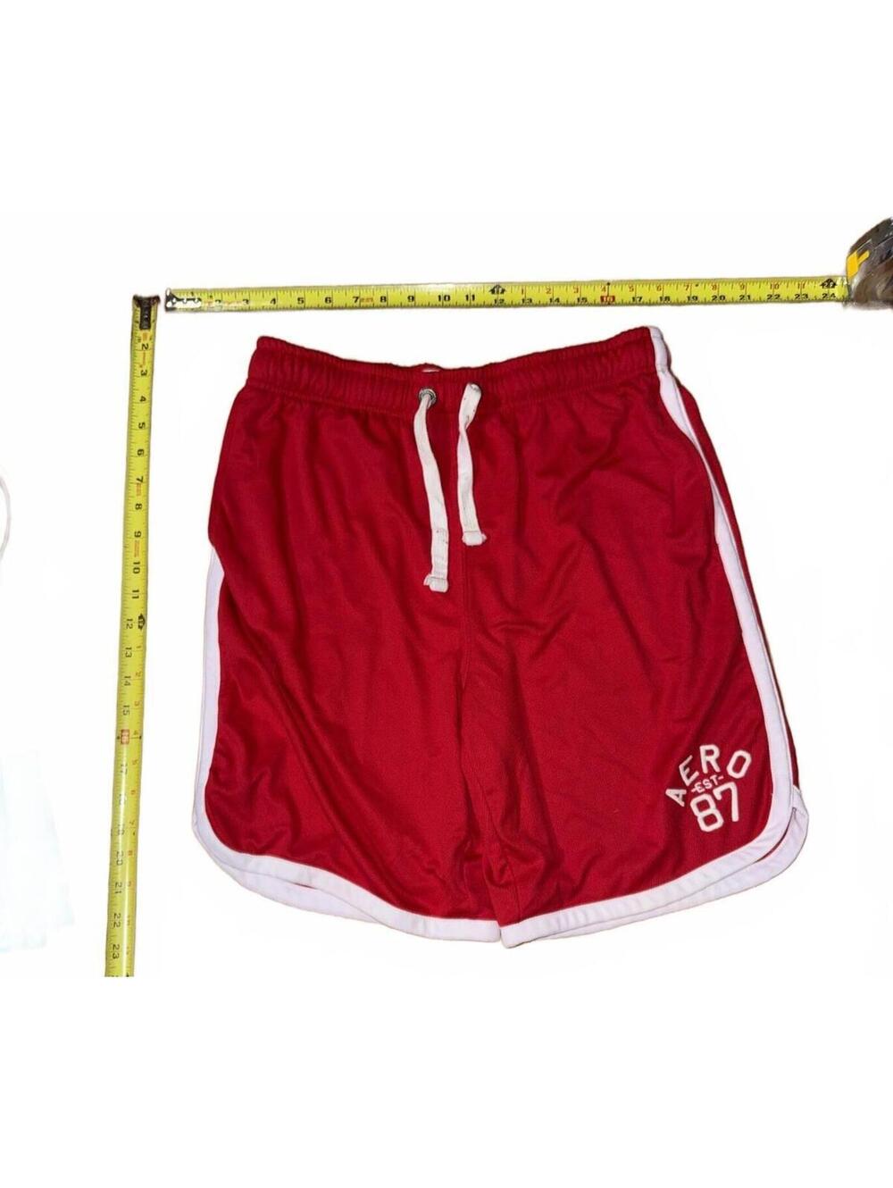 Vintage Aeropostale Red Athletic Shorts with White Trim M/M